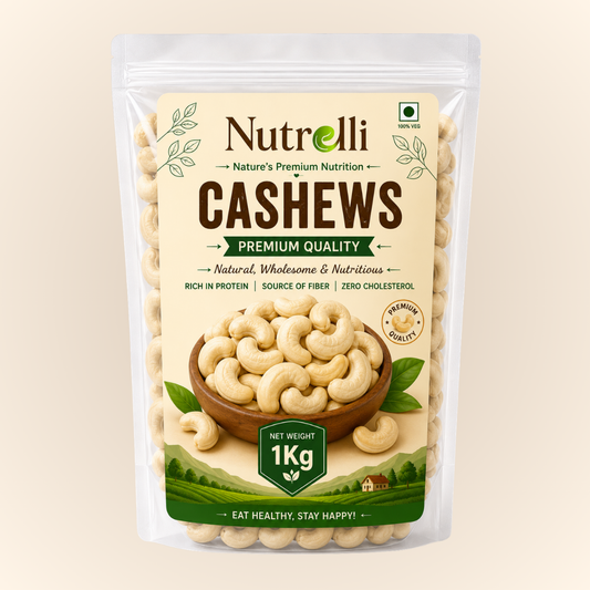 Nutrelli Premium Whole Cashews (1KG)