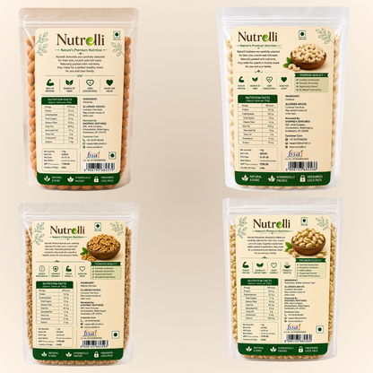 Nutrelli Premium Dry Fruits Power Bundle (4 x 1KG)